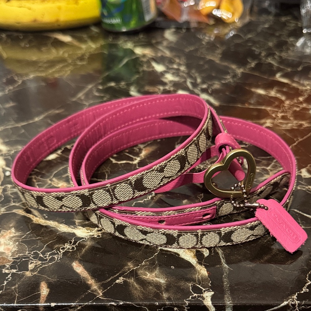Coach vintage Heart Buckle Women's Belt